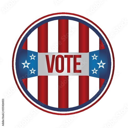 usa vote badge