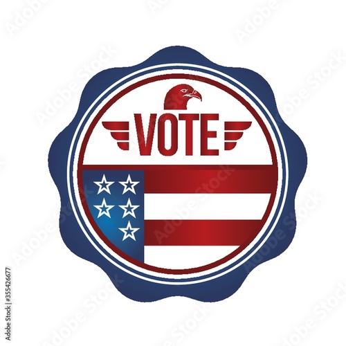 usa vote badge