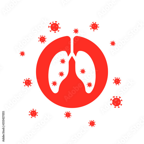 dangerous coronavirus infected lungs