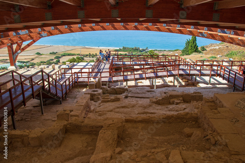 View of the archaeological site of Kourion, Episkopi, Limassol District, Cyprus
