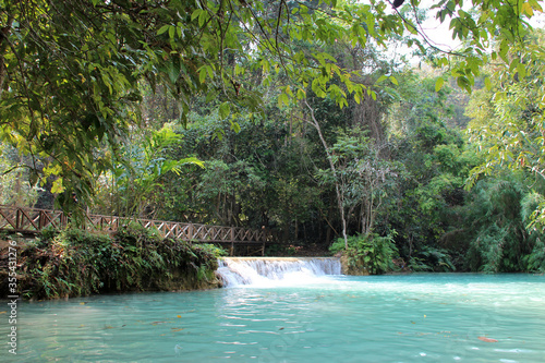 Kouang Si waterfall closed to luang prabang (laos) 