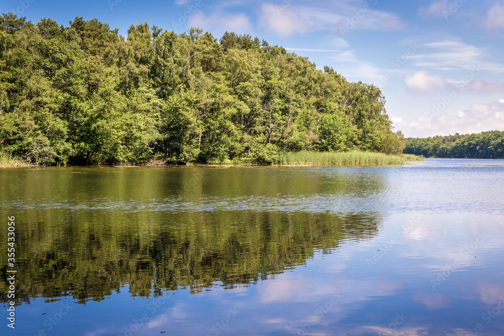 Fototapeta premium Lake Martwa Dziwna in Dziwnow town in north western Poland situated on the Baltic Sea coast, Poland