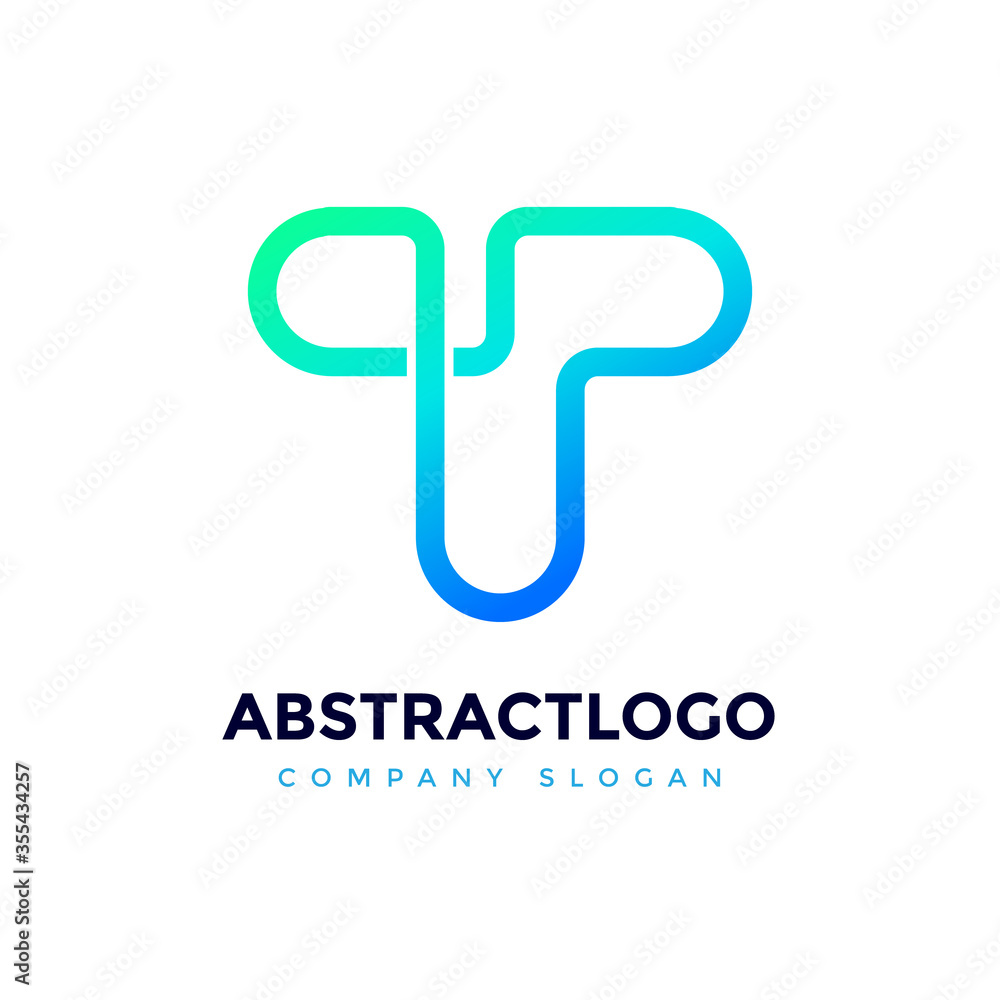 T Letter Abstract Unique Logo Design Vector Template for corporate business T Letter Abstract Unique Logo Design Vector Template for corporate business