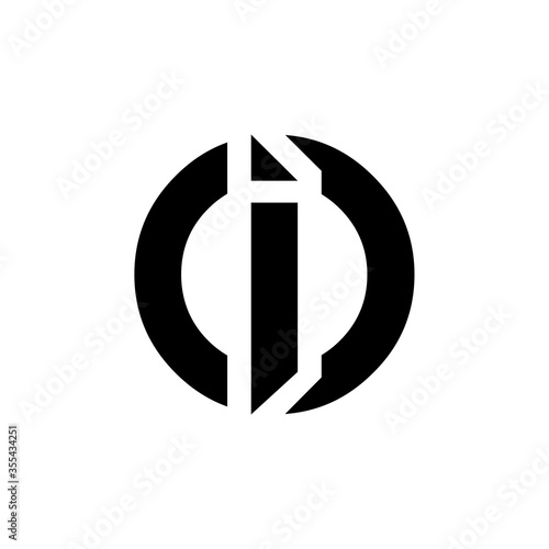 Initial Simple Letter OI Logo Design Vector Template. Abstract Minimal OI Letter Logo Design