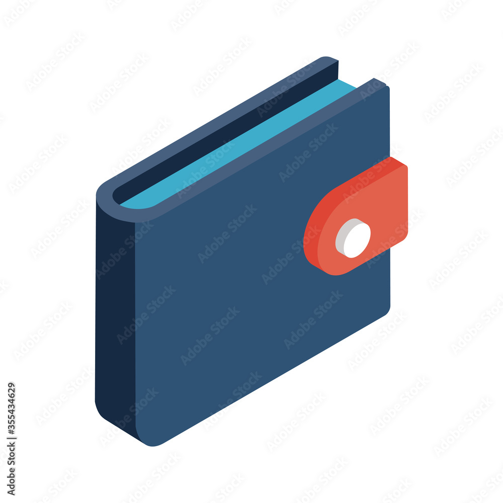 wallet isometric style icon vector design wallet isometric style icon vector design