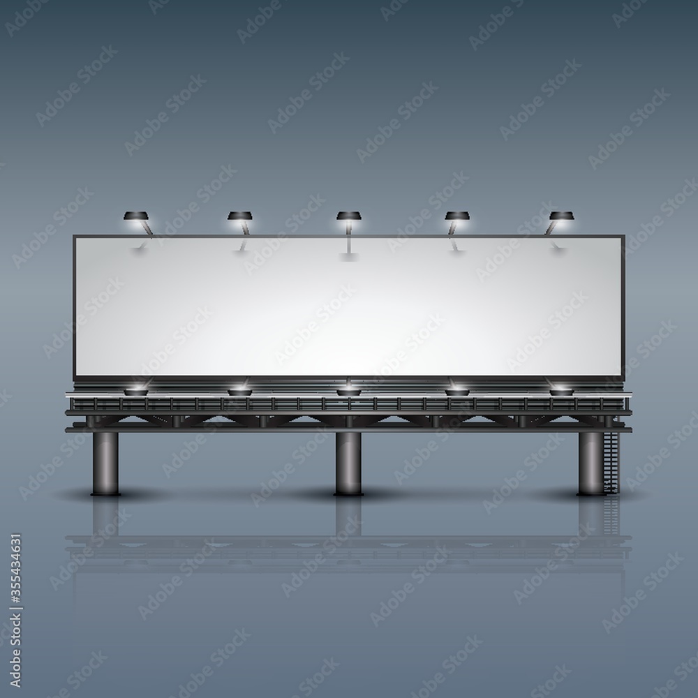 Obraz premium blank advertising billboard