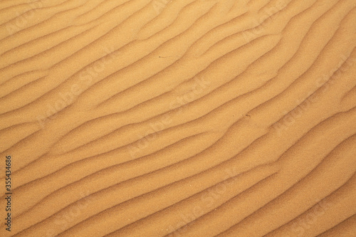 Close-up view of ripples in desert sand in Oman
