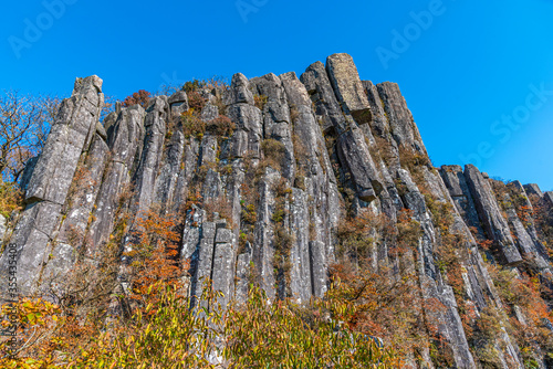 Jusangjeolli Cliff of Mudeungsan Mountain near Gwangju, Republic of Korea photo