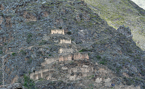 Pinkuylluna, Inca storehouses near Ollantaytambo 147 photo