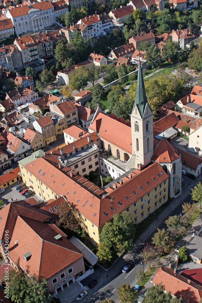 Franciscan Church of St. Francis of Assisi on Kaptol in Zagreb, Croatia