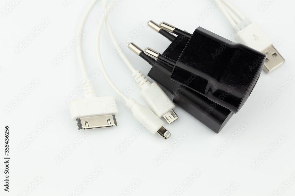 Set of different charging cables Set of different charging cables