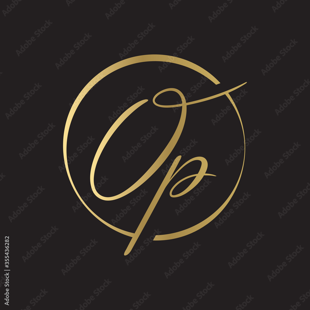 Initial Simple Letter OP Logo Design Vector Template. Abstract Minimal OP Letter Logo Design Initial Simple Letter OP Logo Design Vector Template. Abstract Minimal OP Letter Logo Design