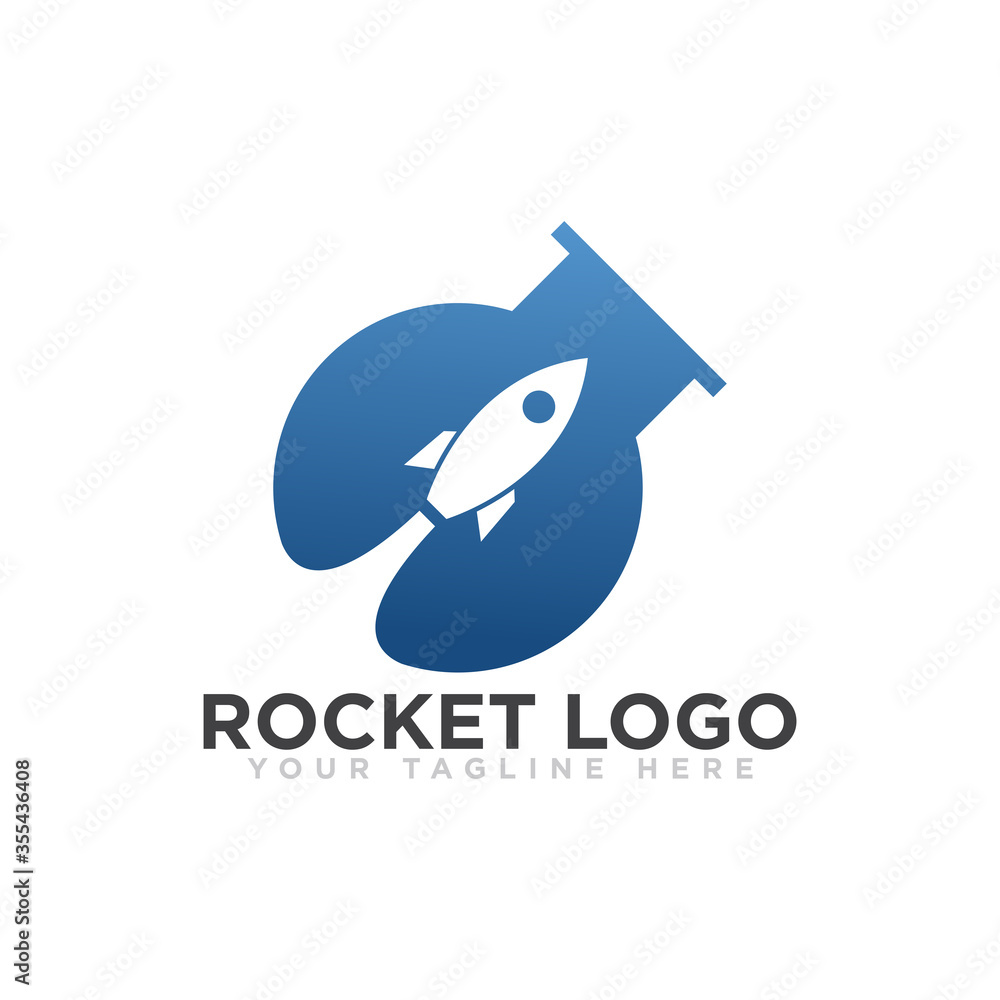 Obraz premium Rocket Logo Icon Design Vector