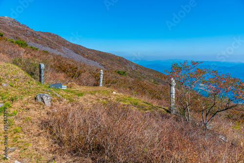 Grave at Mudeungsan mountain in Republic of Korea photo