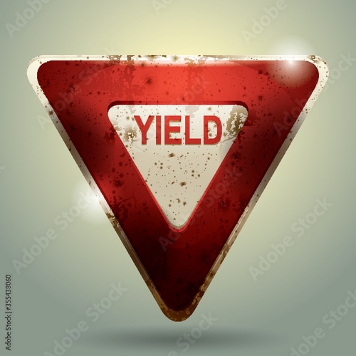 yield sign photo