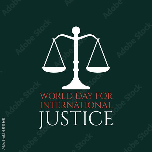 Vector illustration on the theme of International Criminal justice day observed each year on July 17th across the globe.