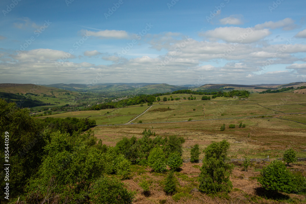 A view towards Hathersage over Hathersage Booths