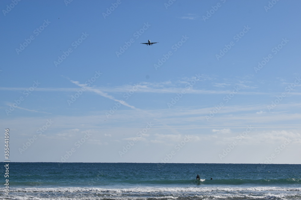 plane and surf