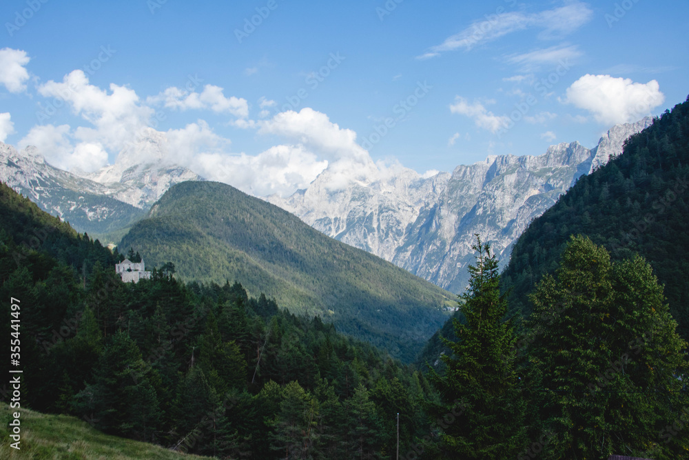 Mountains in Triglav national park. Alps in Slovenia