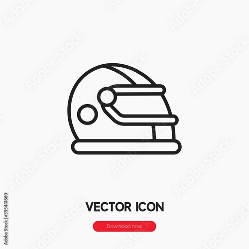 racing helmet icon vector sign symbol © World Vector