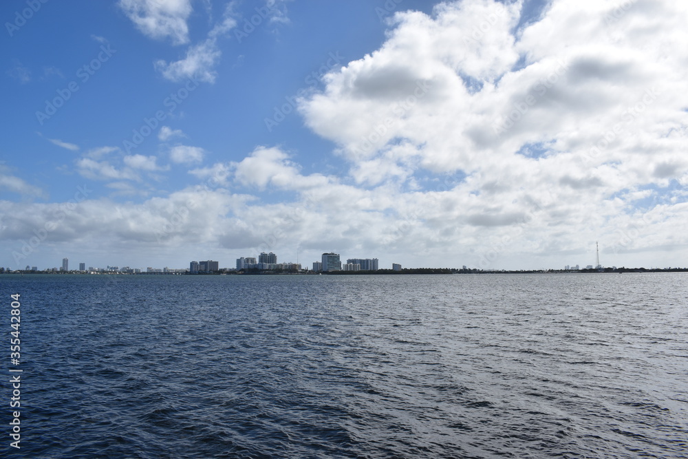 across Biscayne Bay