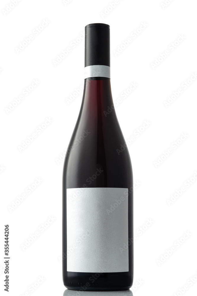 Bottle of red wine on a white isolated background Bottle of red wine on a white isolated background