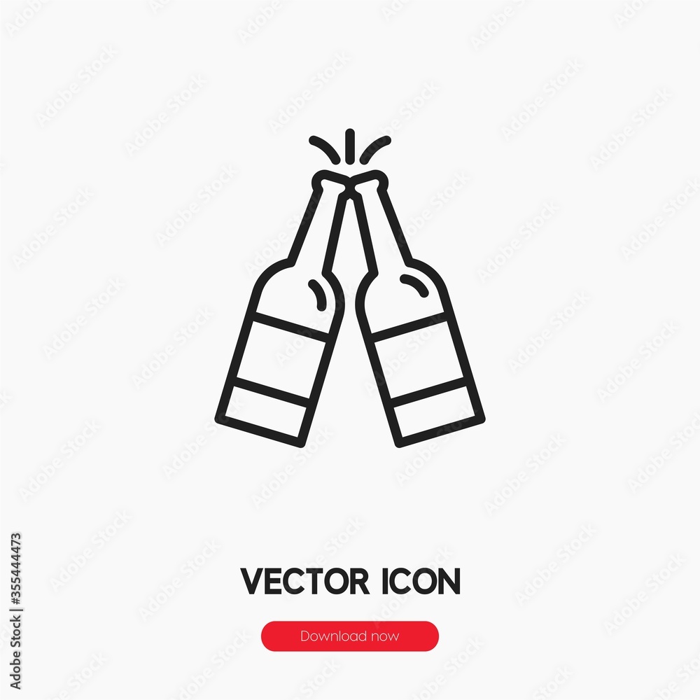 cheers icon vector sign symbol