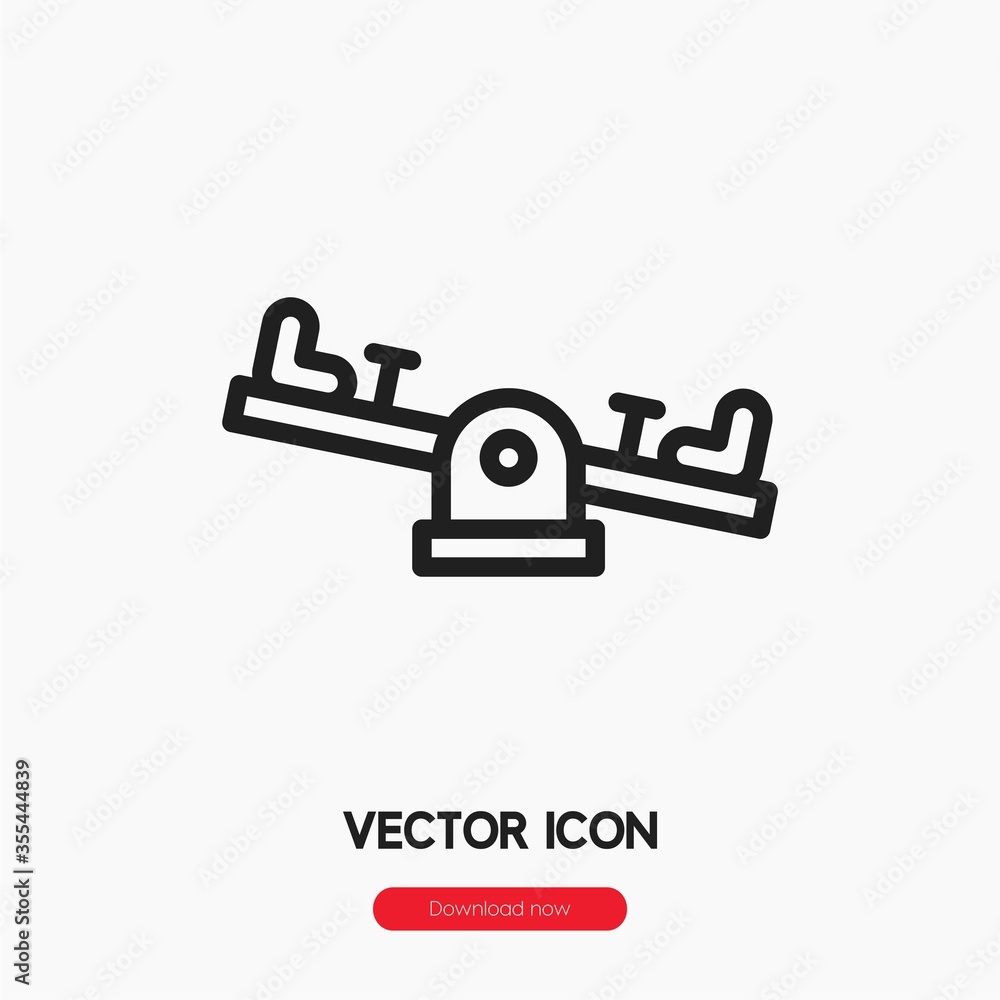 seesaw icon vector sign symbol seesaw icon vector sign symbol