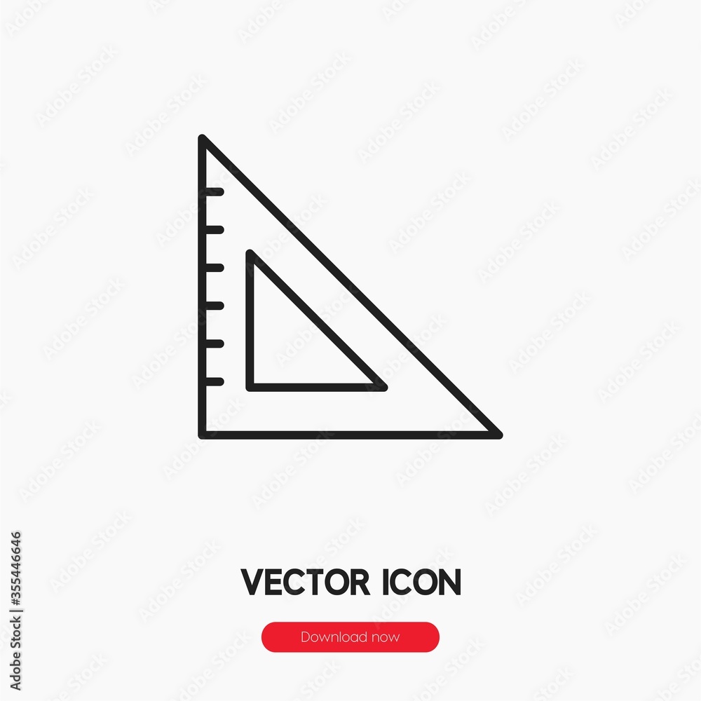 triangle ruler icon vector sign symbol triangle ruler icon vector sign symbol