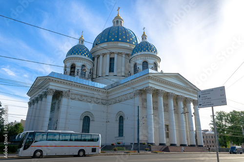 Trinity Cathedral, Saint Petersburg, Russia built between 1828 and 1835 in the Empire Style