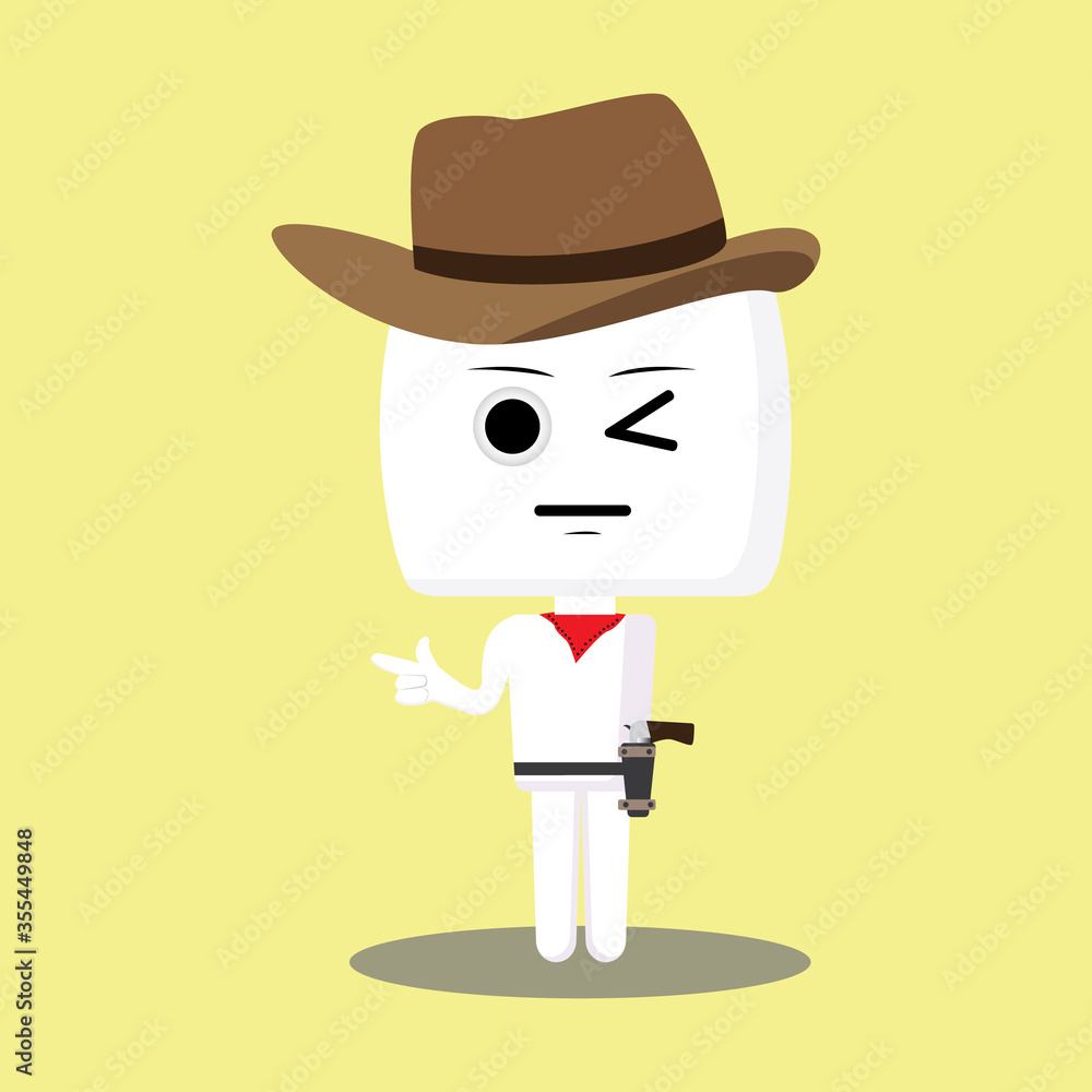 Marshmellow funny illustrations you can use for emoticons, icons, mascots and others.