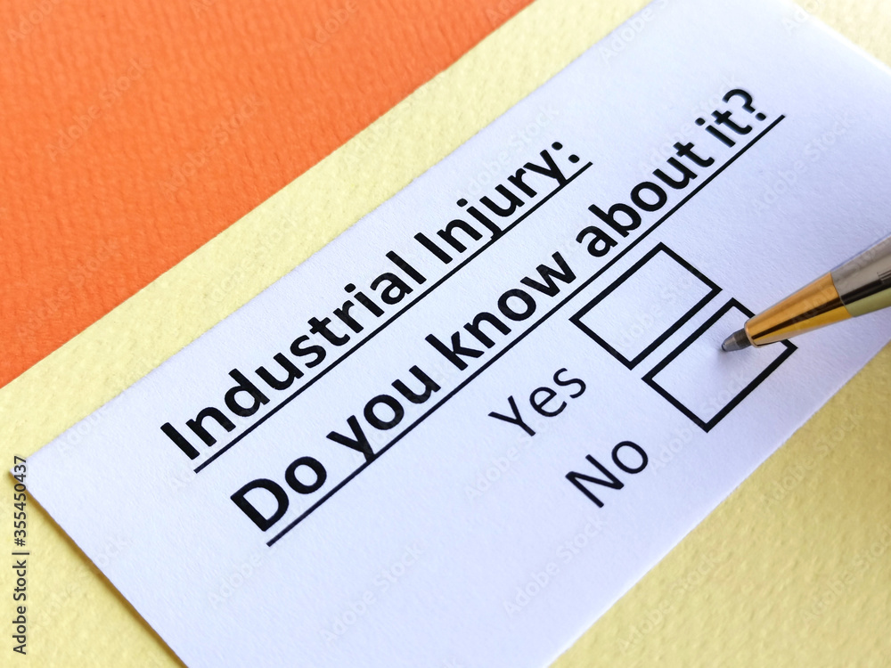 Obraz premium Questionnaire about industry