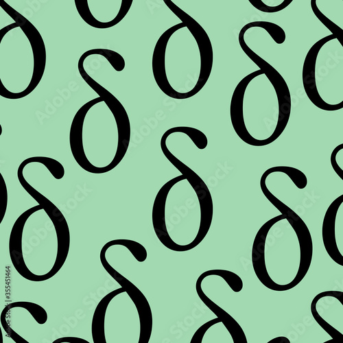 Abstract mint background, squiggles. Pattern