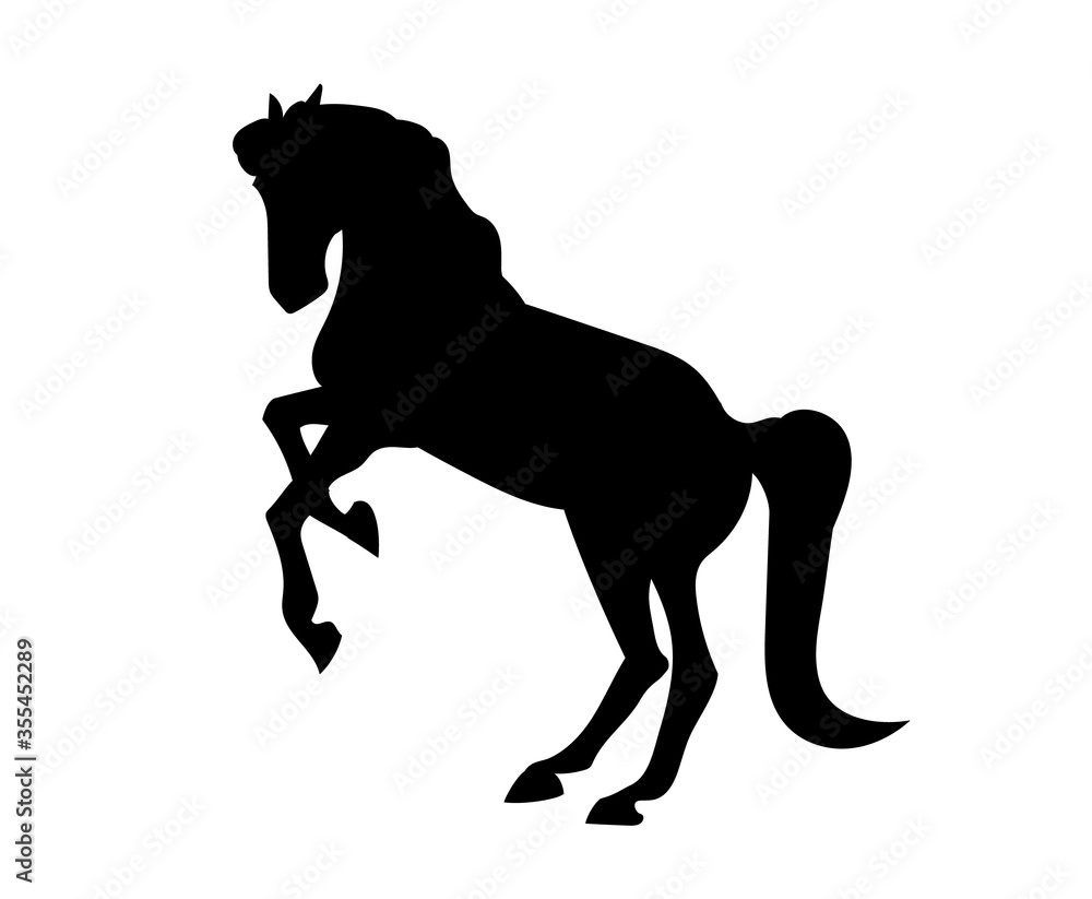 horse vector illustration, silhouette drawing, vector horse vector illustration, silhouette drawing, vector