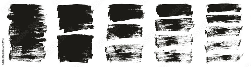 Flat Paint Brush Thin Long Background High Detail Abstract Vector Background Mega Set 
