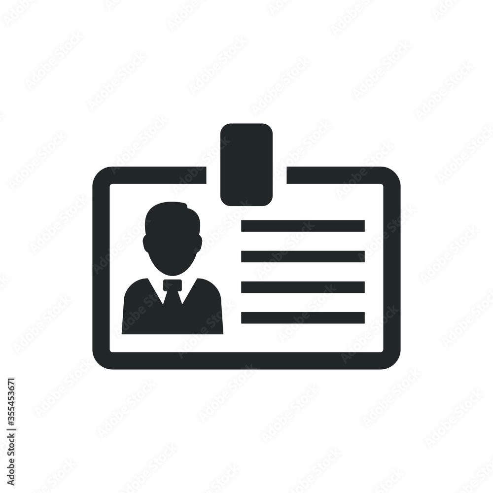 Business card icon Business card icon