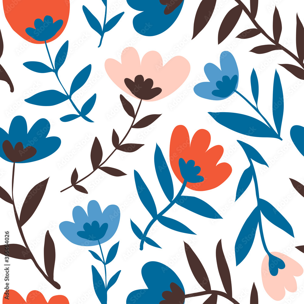Flower graphic seamless pattern Flower graphic seamless pattern