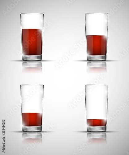 Glass with cold drink alcohol. Bright soda. A glass of lemonade or fruit juice. Cold iced tea. Bar with a glass of cocktail fizzy water