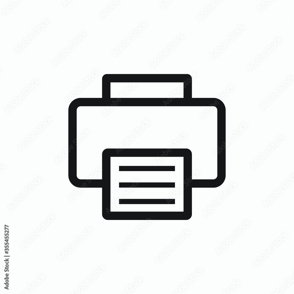 printer icon vector