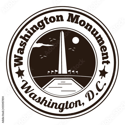 washington monument label