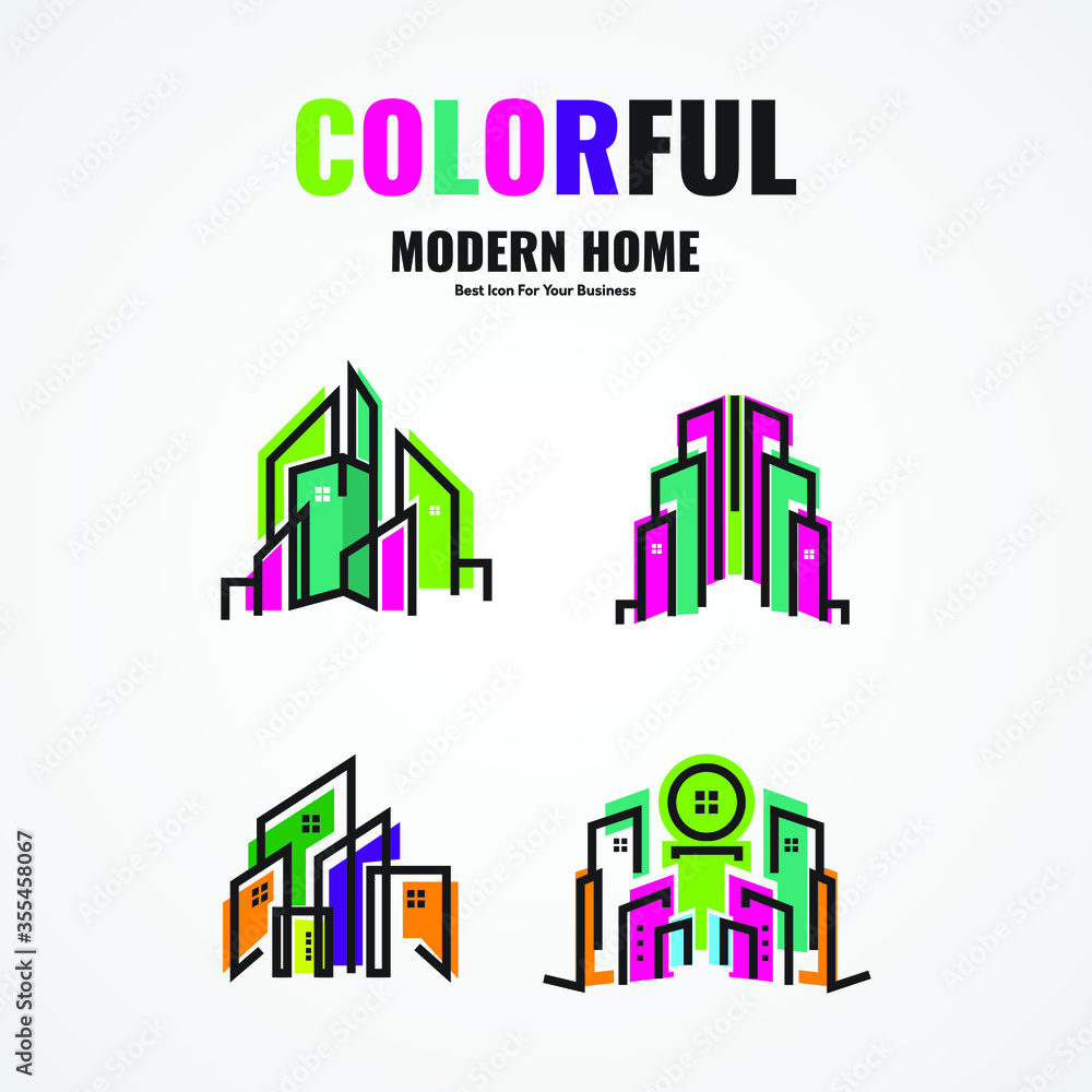 Colorful Modern Homes/Buildings
