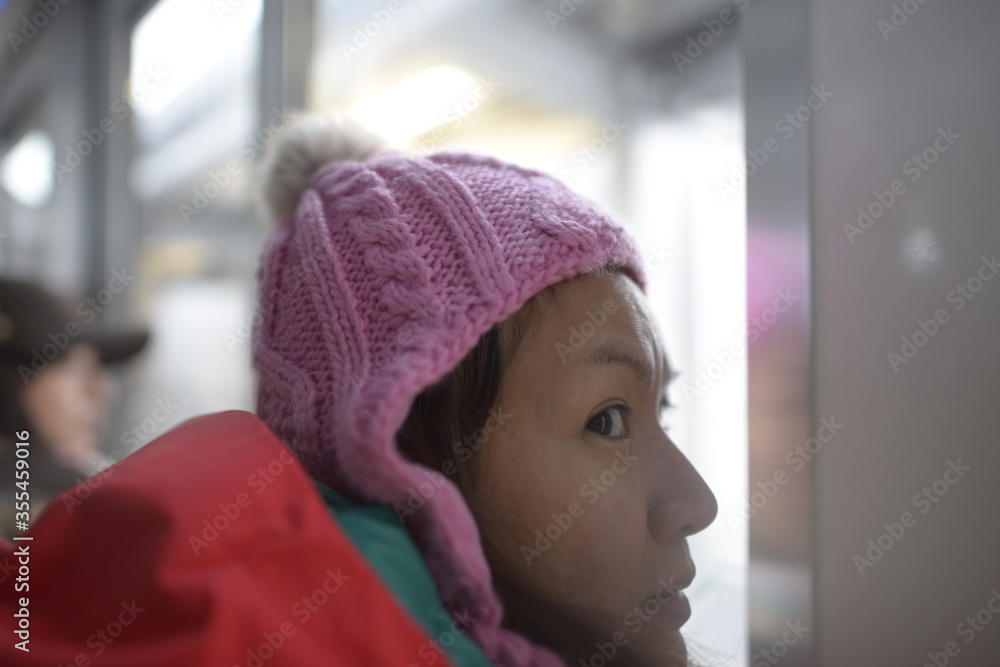 portrait of a girl in a hood portrait of a girl in a hood
