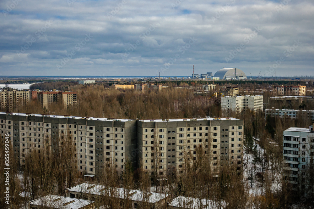 The abandoned city of Pripyat, Chernobyl area, Ukraine. The abandoned city of Pripyat, Chernobyl area, Ukraine.