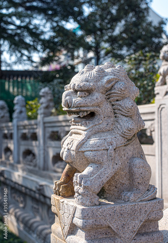The statue of the China lion