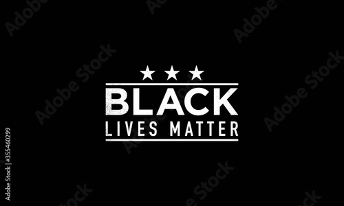 Black lives matter grunge writing on black background.