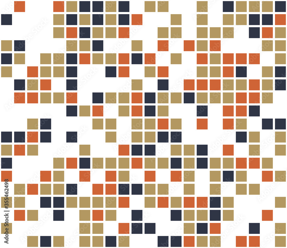 Fototapeta premium Color mosaic. Colorful background. Abstract seamless pattern. Vector illustration.