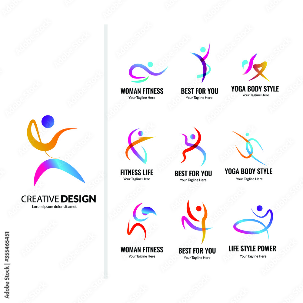 Obraz premium Fitness Body Vector