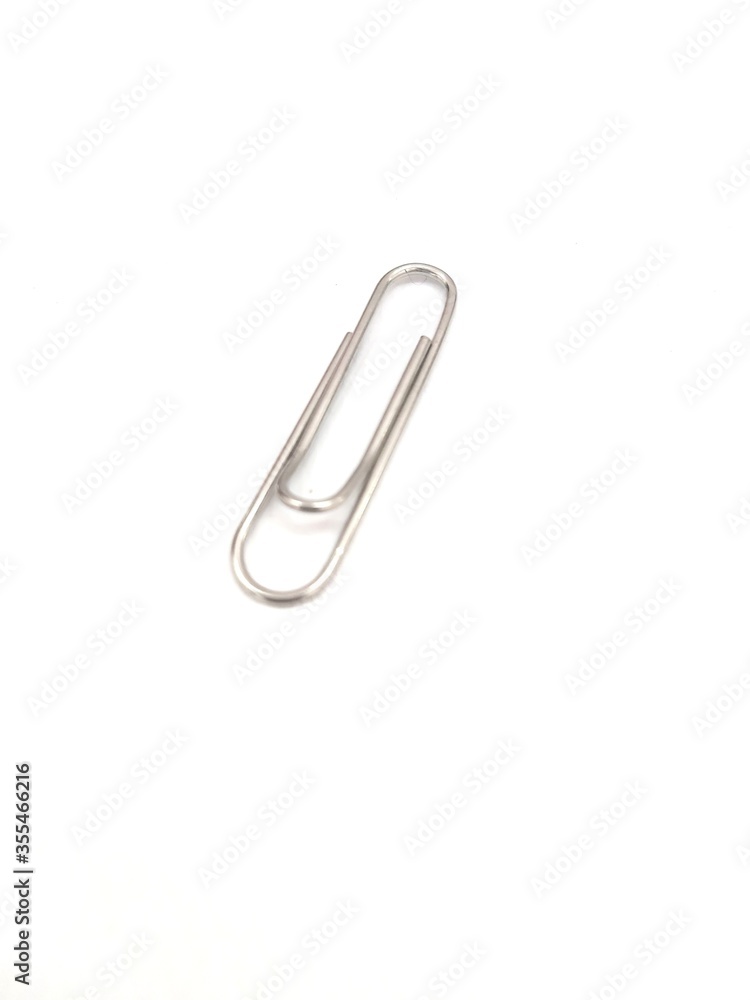 paper clip isolated on white background