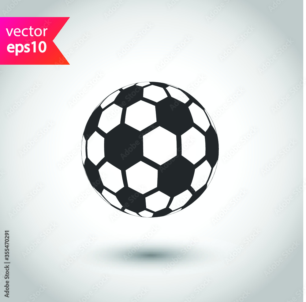 Soccer ball icon. Football game ball vector flat sign design. EPS 10 flat symbol pictogram Soccer ball icon. Football game ball vector flat sign design. EPS 10 flat symbol pictogram