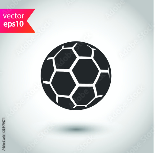 Soccer ball icon. Football game ball vector flat sign design. EPS 10 flat symbol pictogram